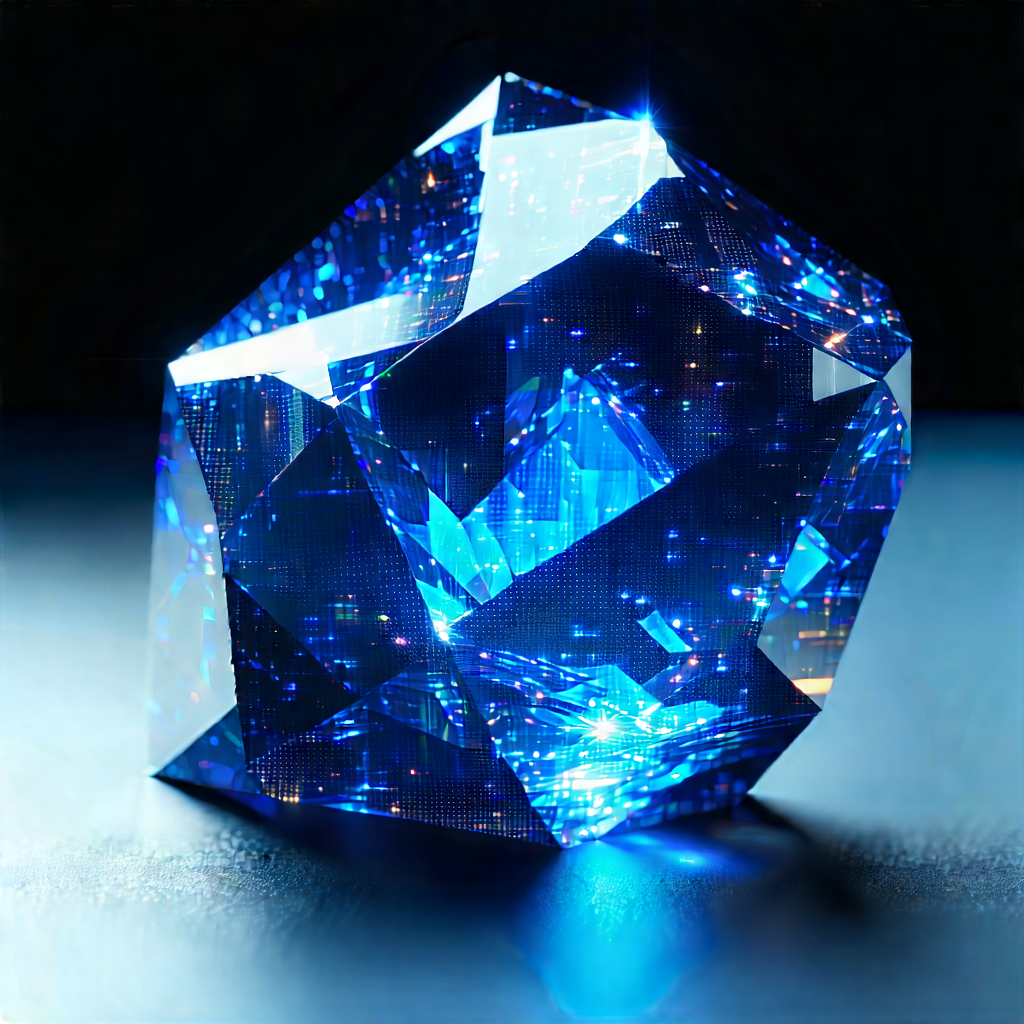 Entertainment Technology In Design Studio With Blue Crystal