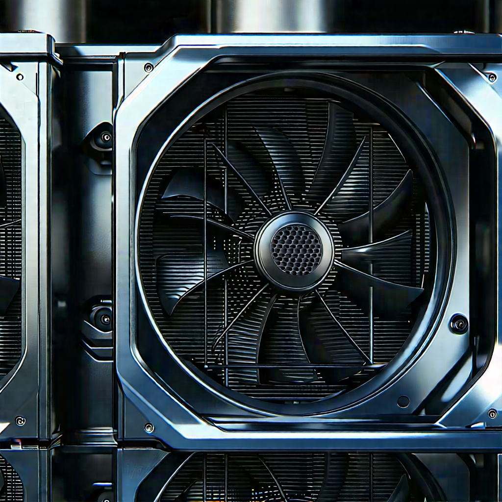 Close-up of cooling system