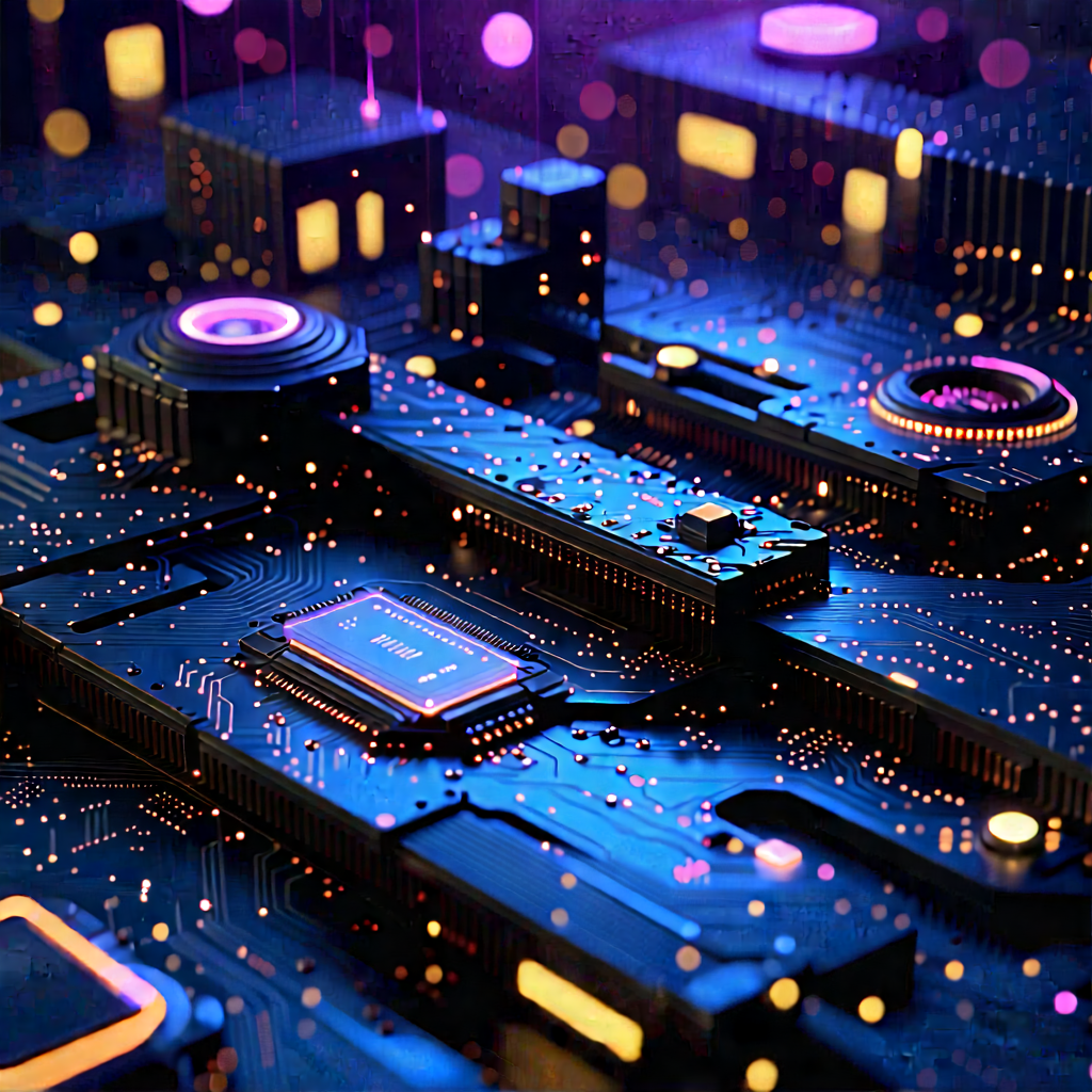 Close-up of sensor array