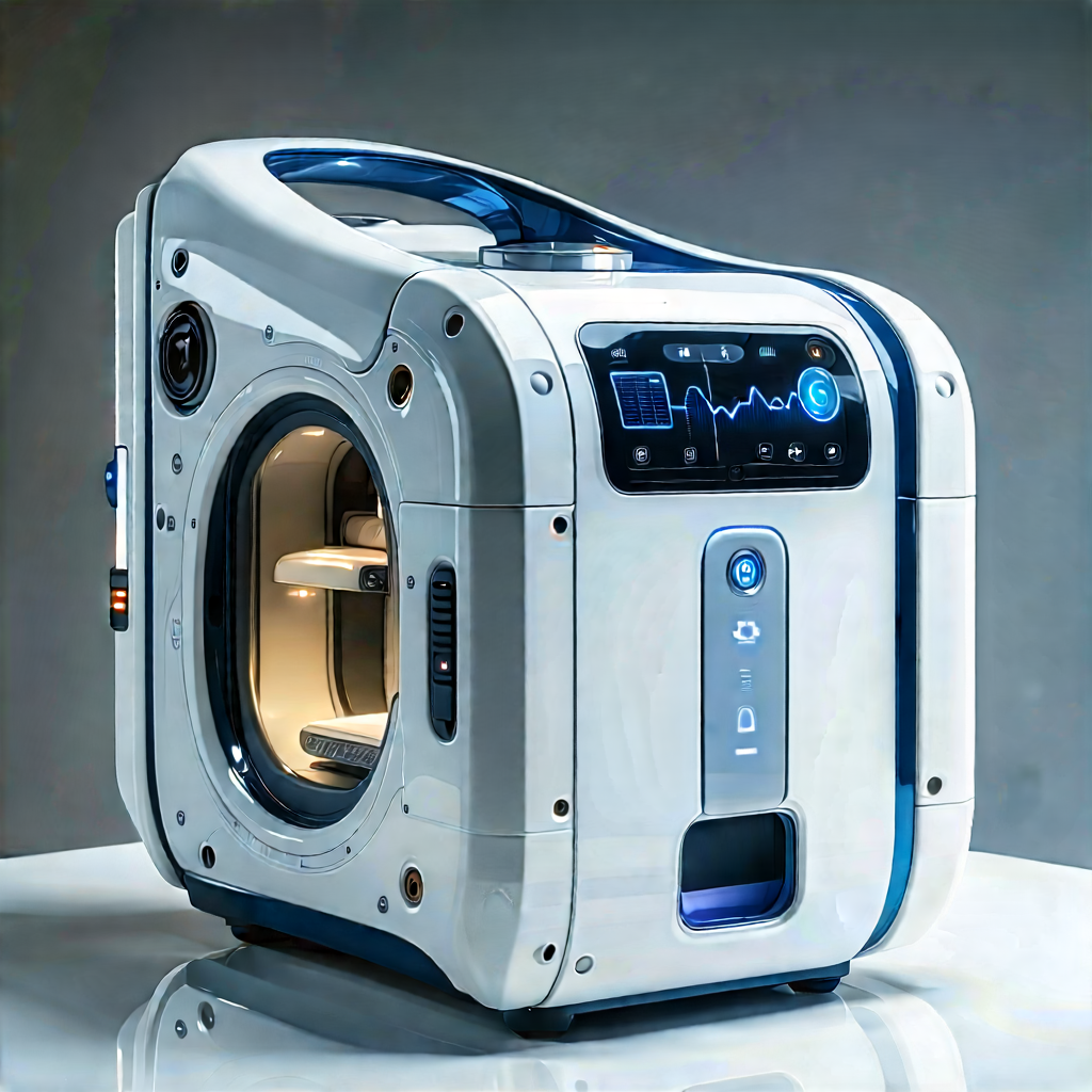 Innovative Medical Technology Design With White Blue