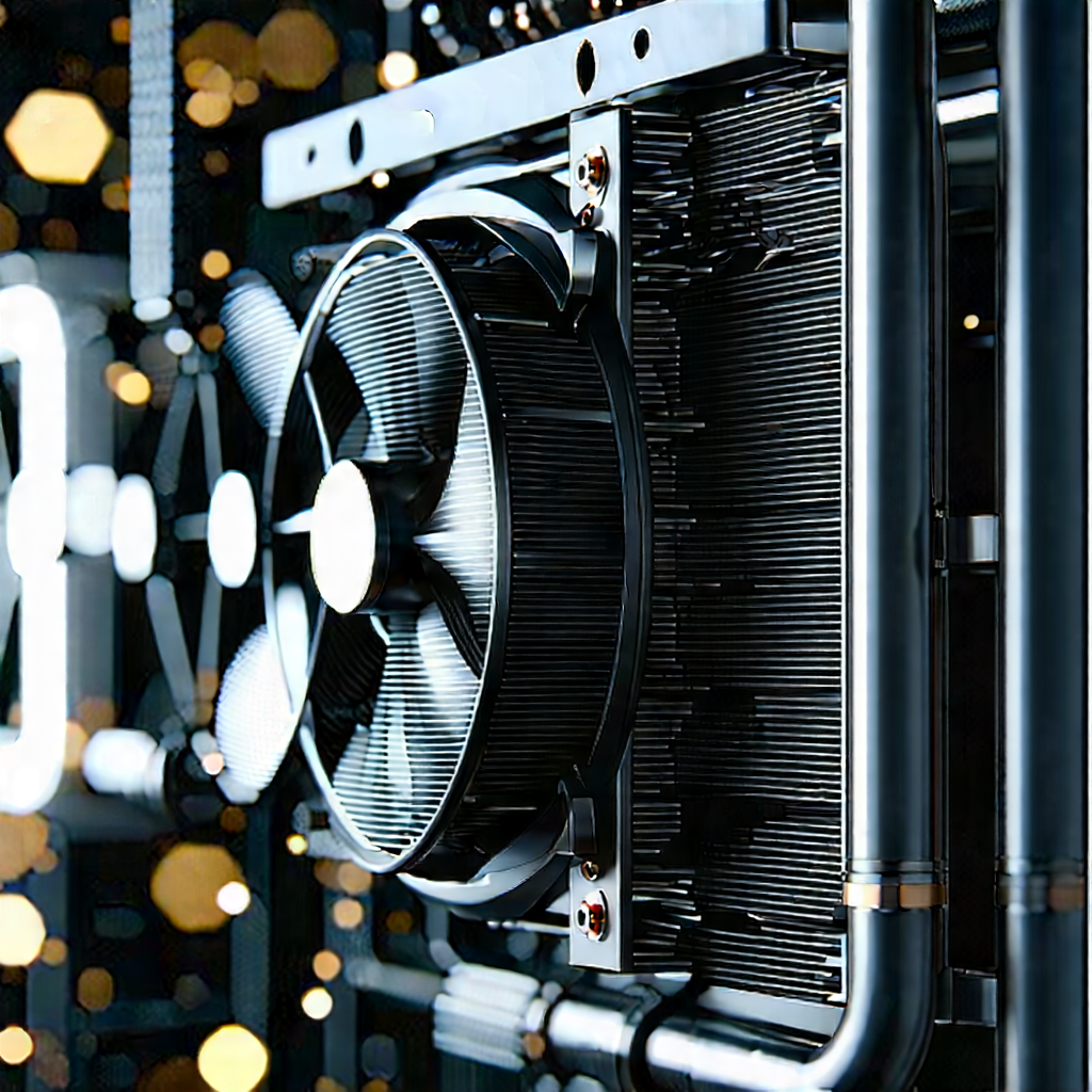 Close-up of cooling system