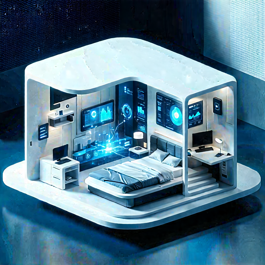 Smart Home Device With User Interface With Image, There