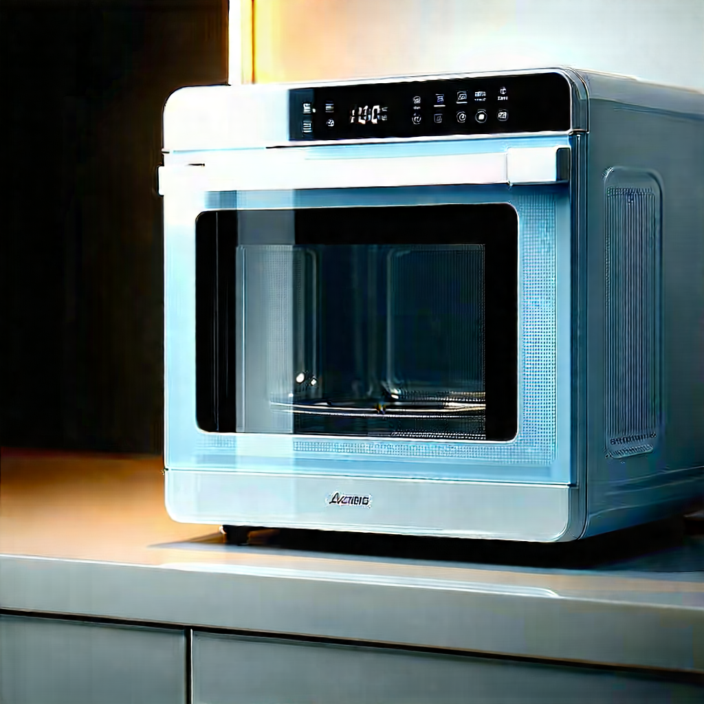 Innovative Smart Appliance Design With White Microwave