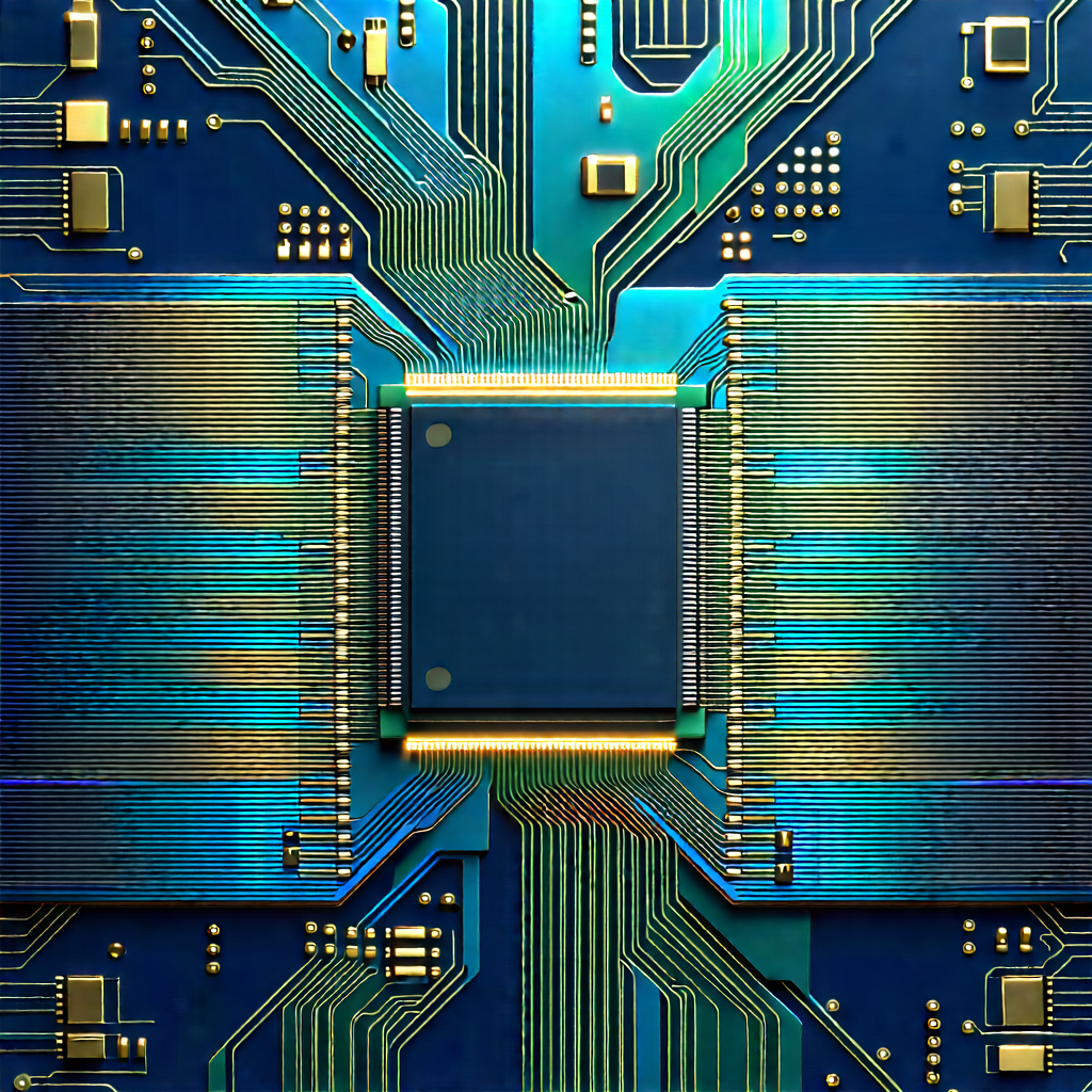 Circuit board with (digital:1.29) particles