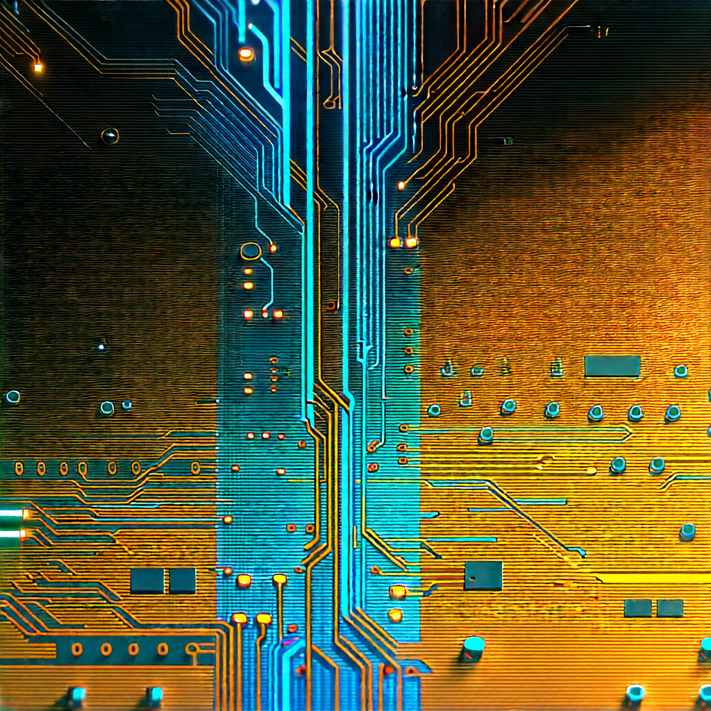 Circuit board with data streams