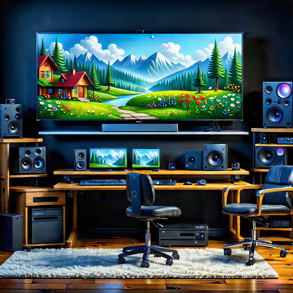 Entertainment Technology In Design Studio With Room Large