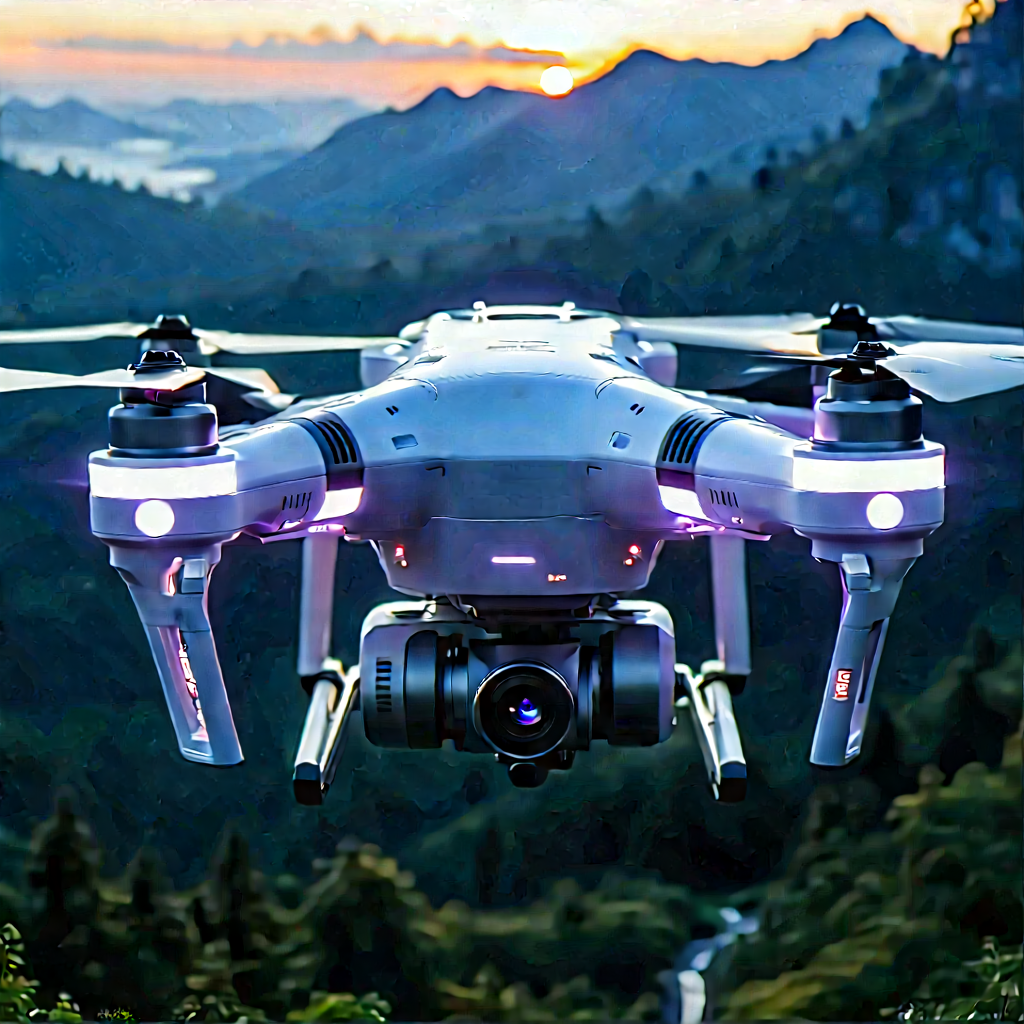 Drone with streaming content