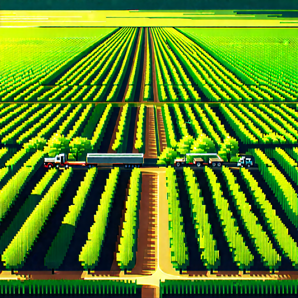 Agricultural Technology In Research Center With Computer-generated, Model