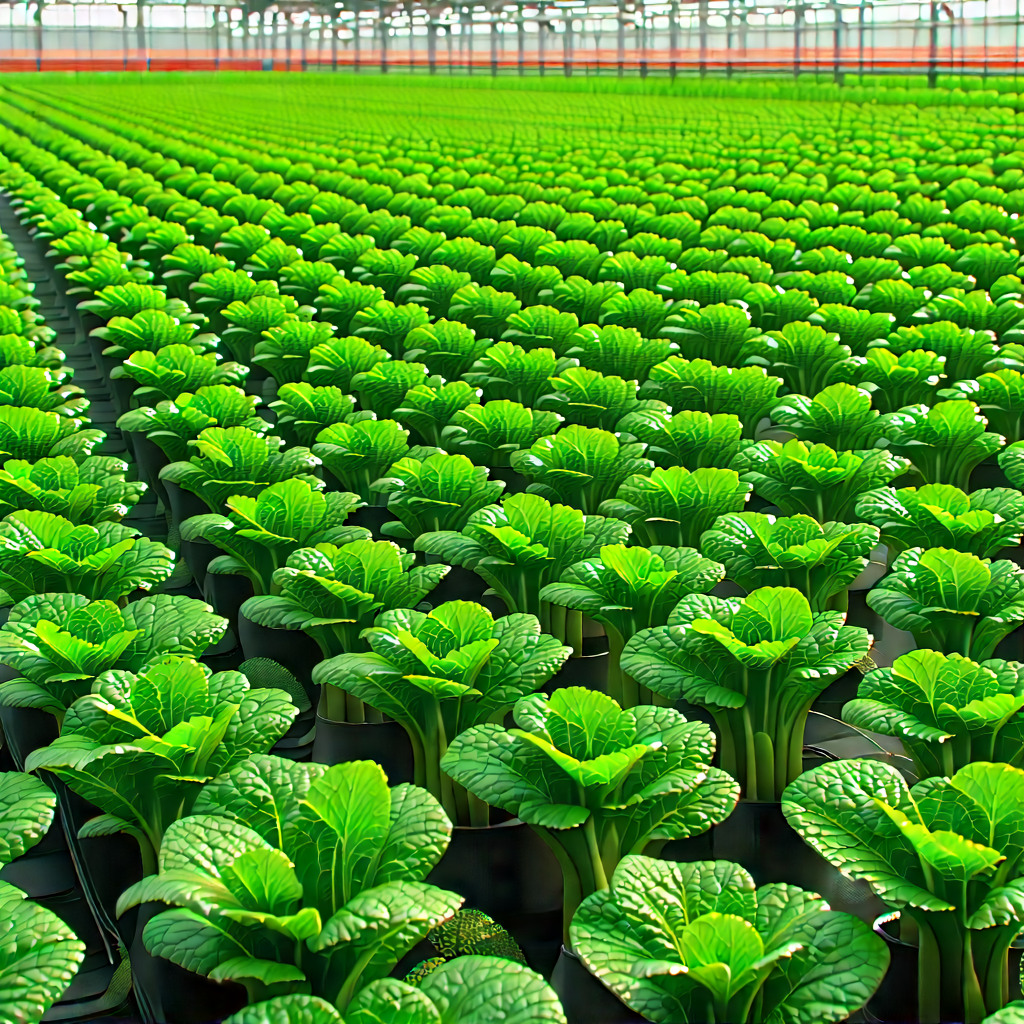 Agricultural Technology In Manufacturing Facility With Large Green