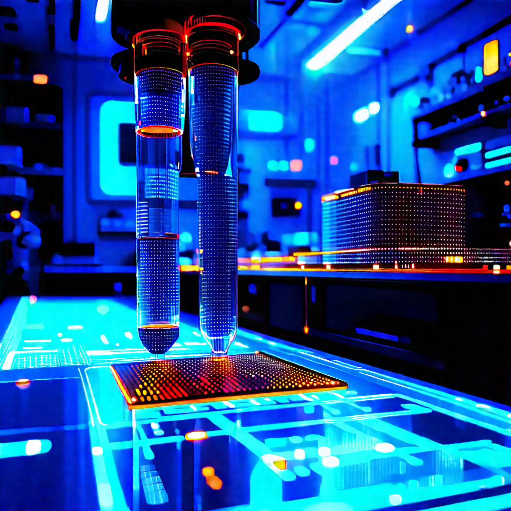 Healthcare Technology In Research Center With Image, There