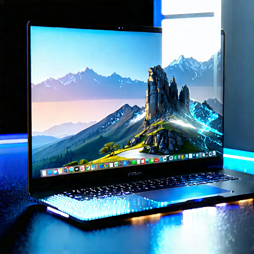 Laptop With Holographic Display With Laptop Computer