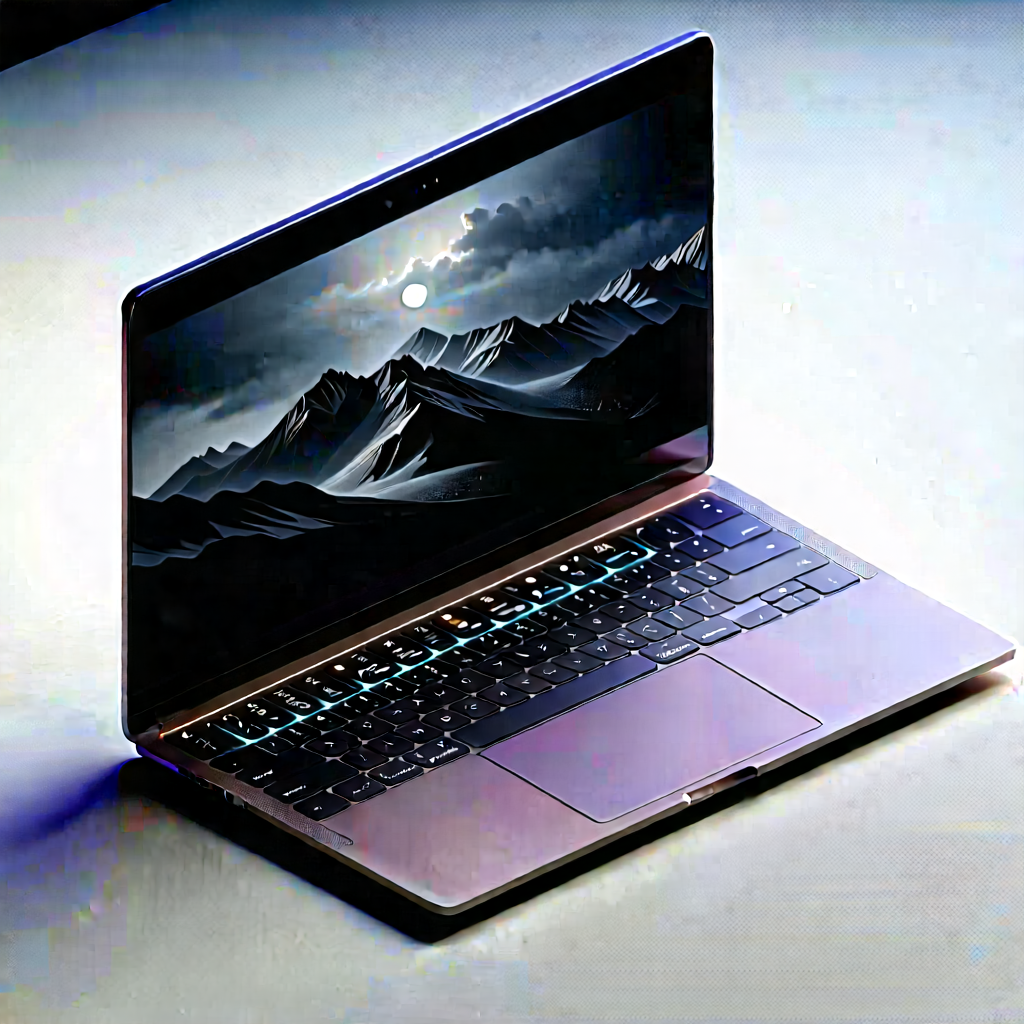 Laptop with streaming content