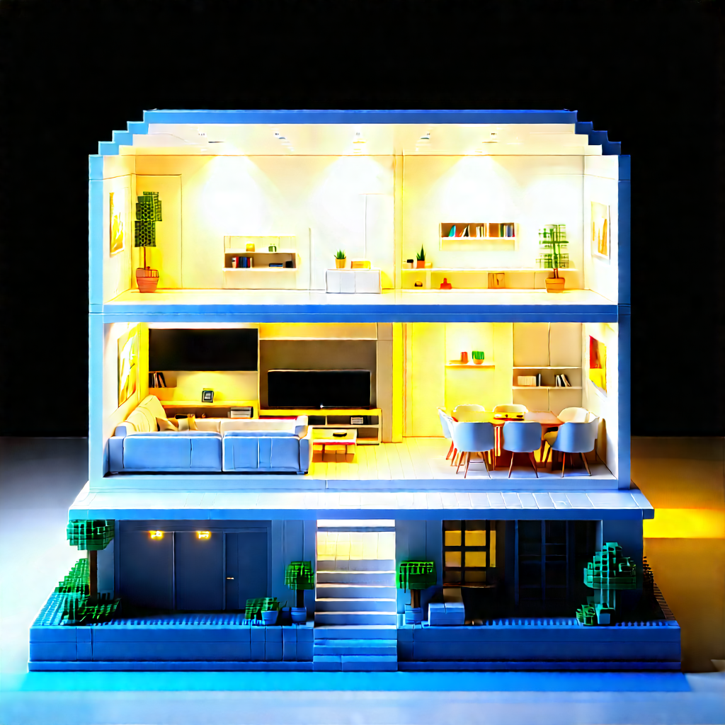 Futuristic Smart Home With Model House