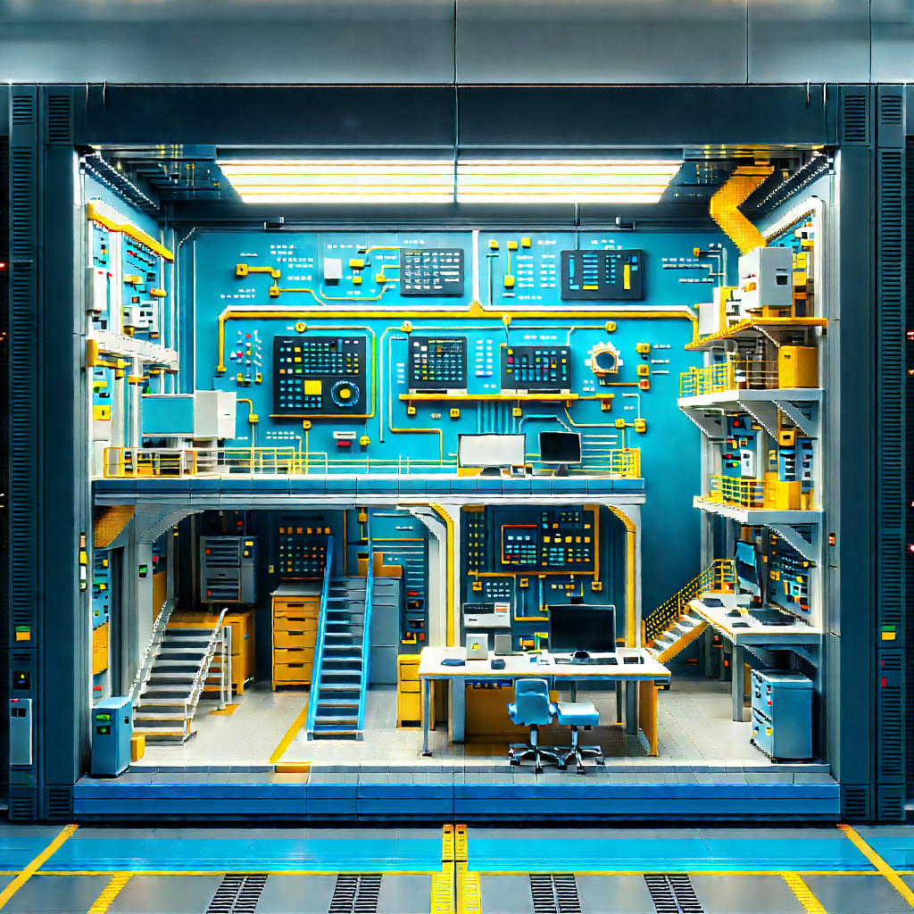 Educational Technology In Manufacturing Facility With Image, There