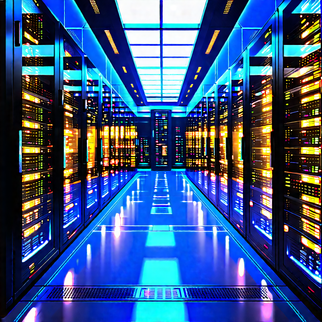 Futuristic server room