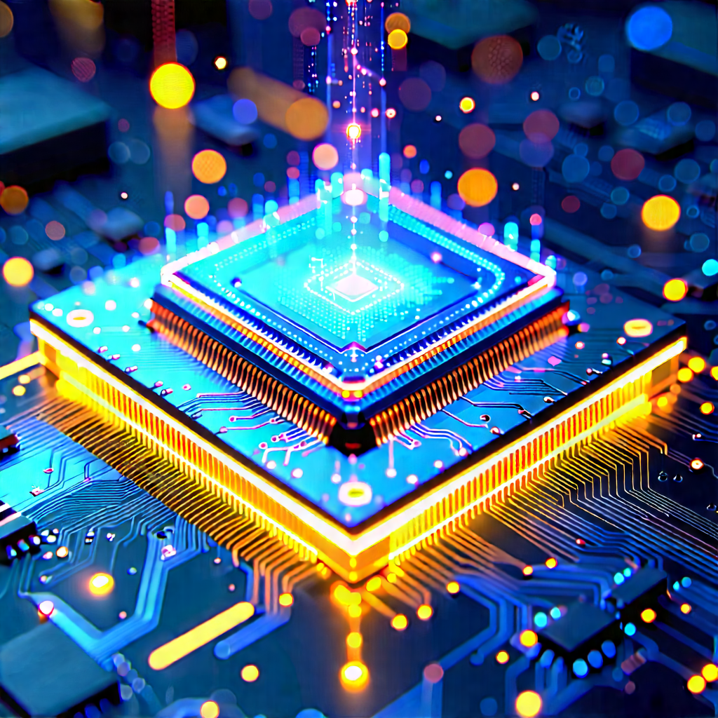 Microchip with holographic projection