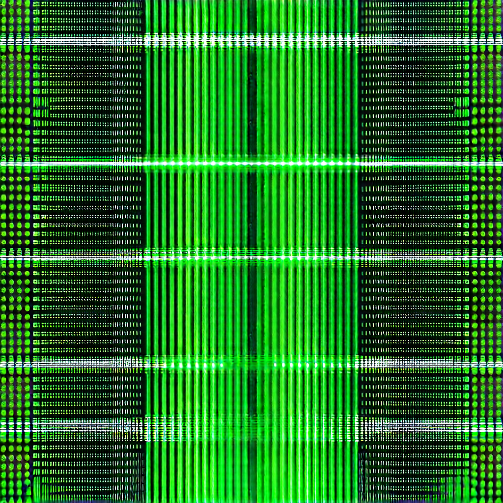 Close-up of sensor array