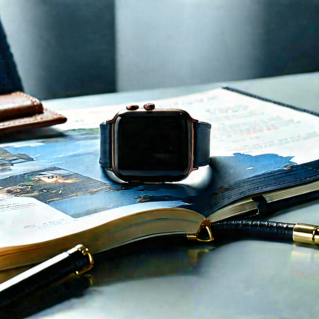 Smart Watch With Digital Artwork With Smart Watch