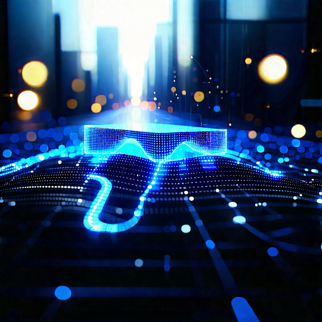 Machine Learning Visualization With Futuristic Cityscape