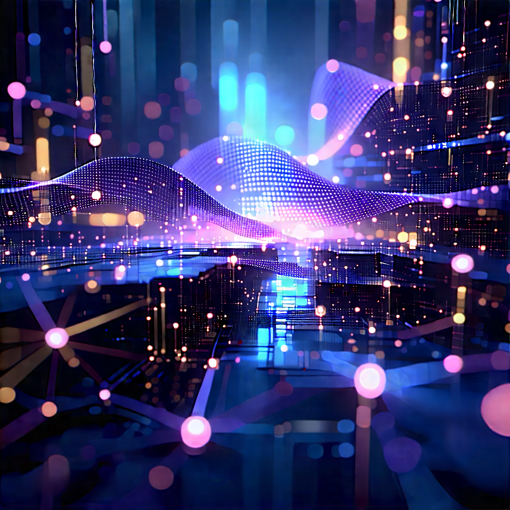 Blockchain Network Visualization With Image, There