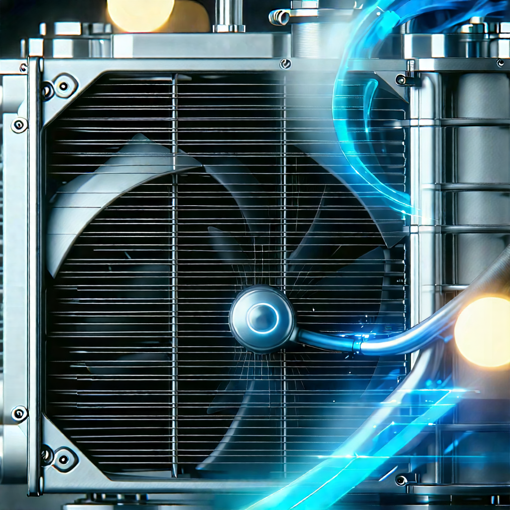 Close-up of cooling system