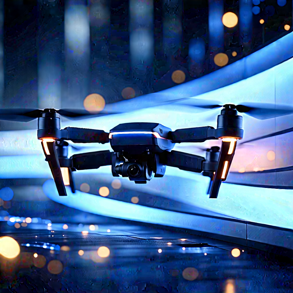 Drone With Streaming Content With Drone Flying