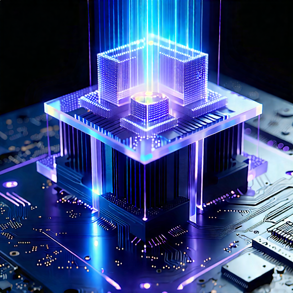 Quantum computer with laser scanning
