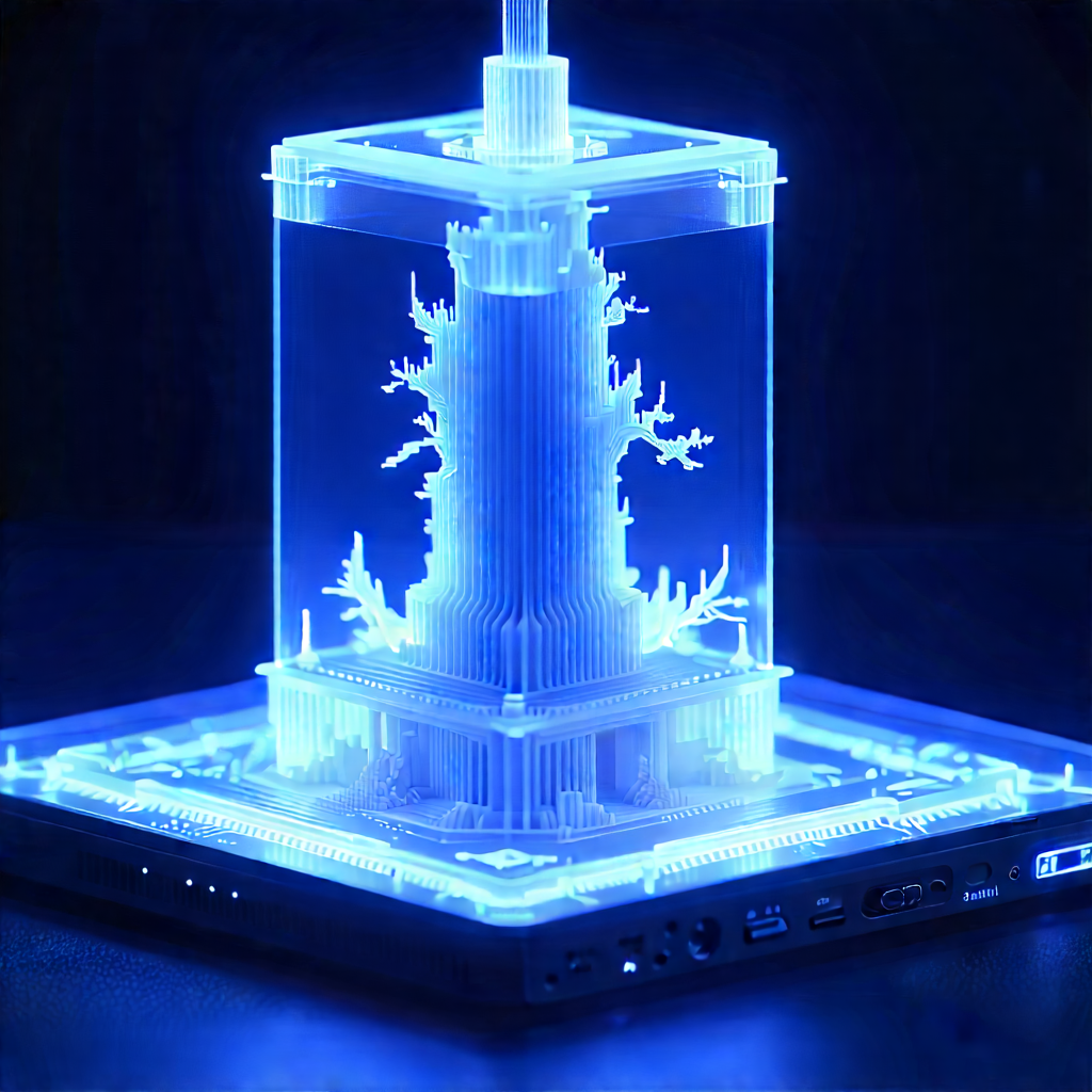 3d printer with holographic projection