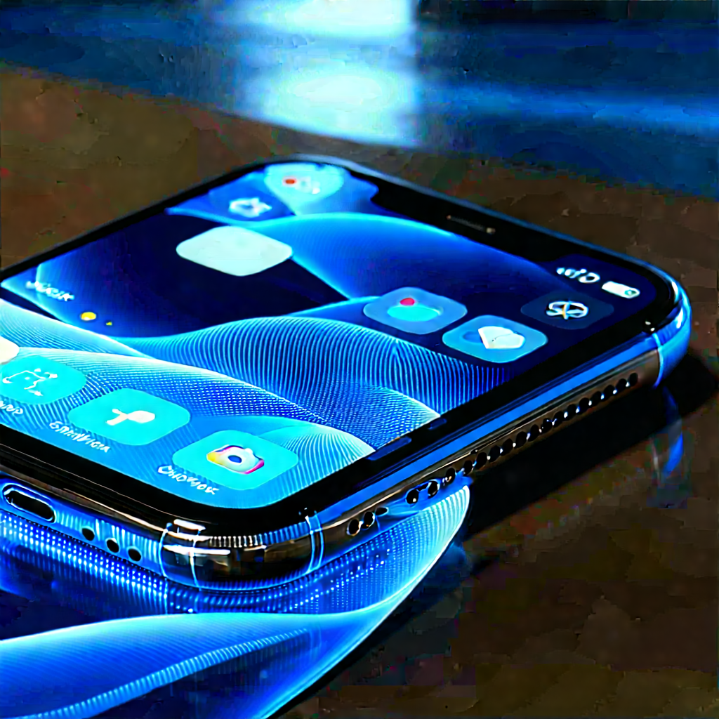 Smartphone With User Interface With Smartphone Placed