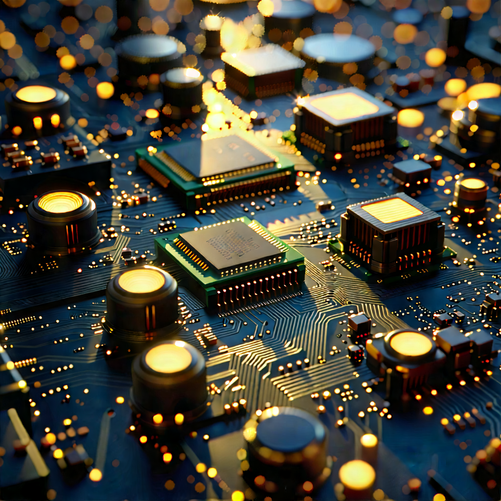 Close-up of sensor array