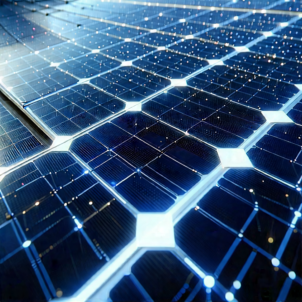 Solar Panel With Data Streams With Solar Panel