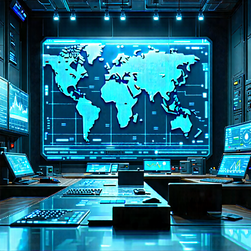 Financial Technology In Research Center With Image, There