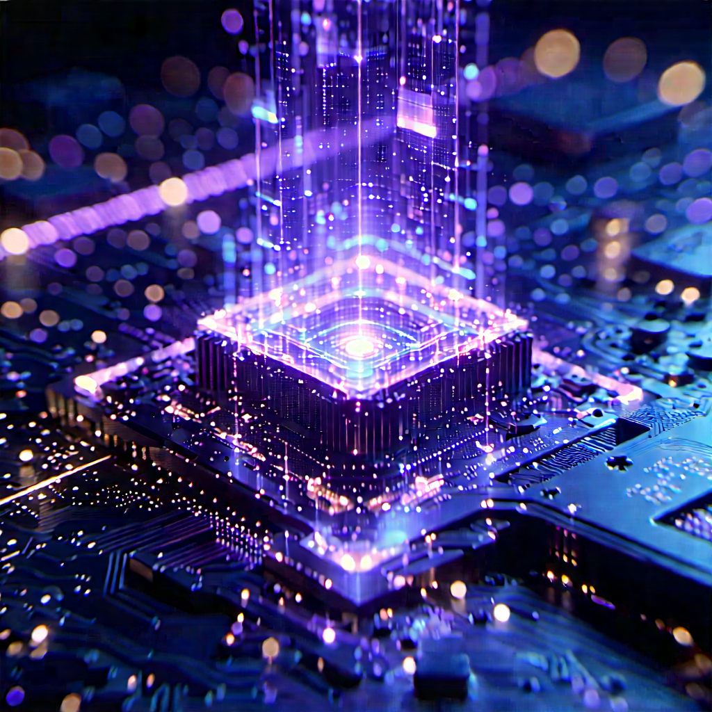 Quantum computer with holographic projection