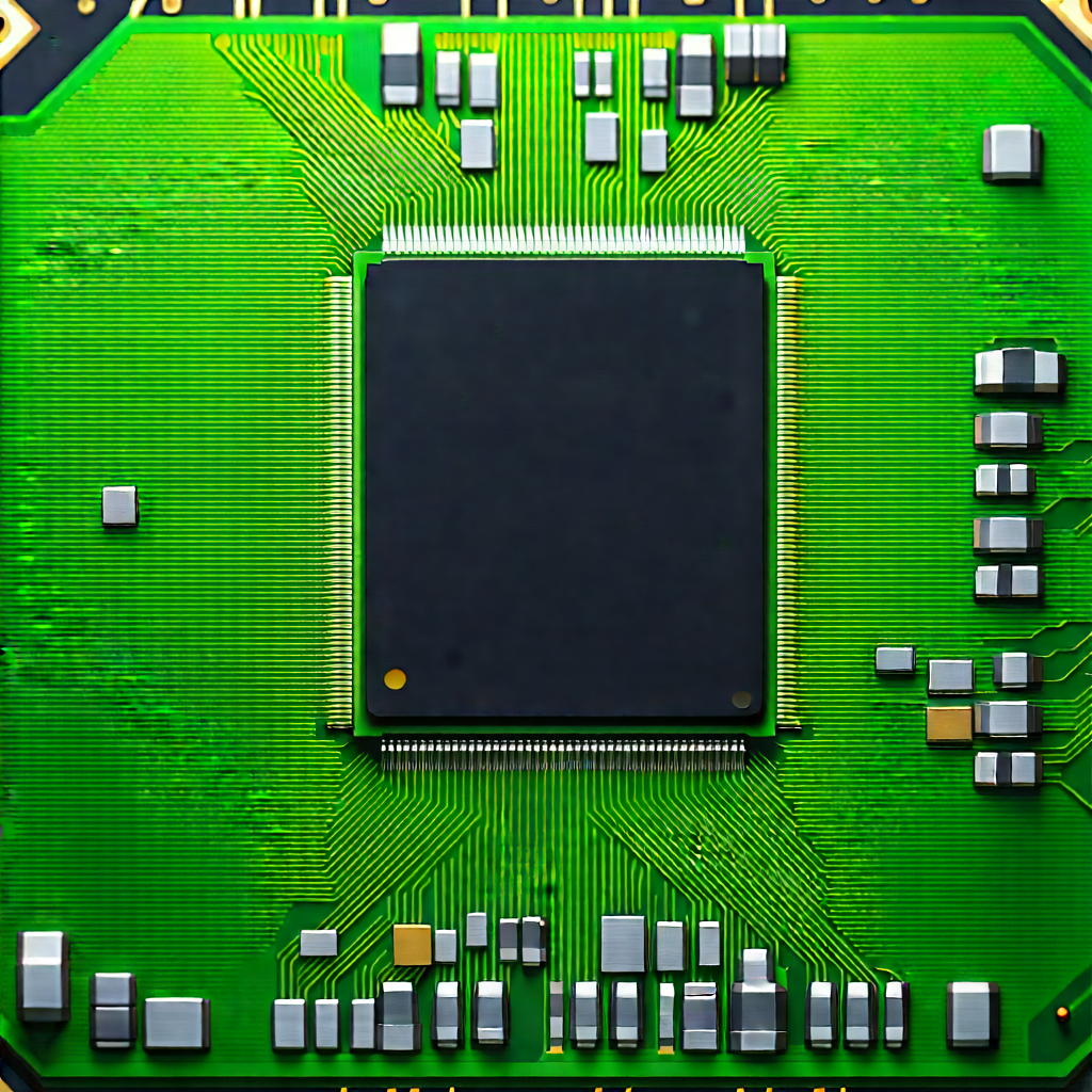 Close-up of microprocessor