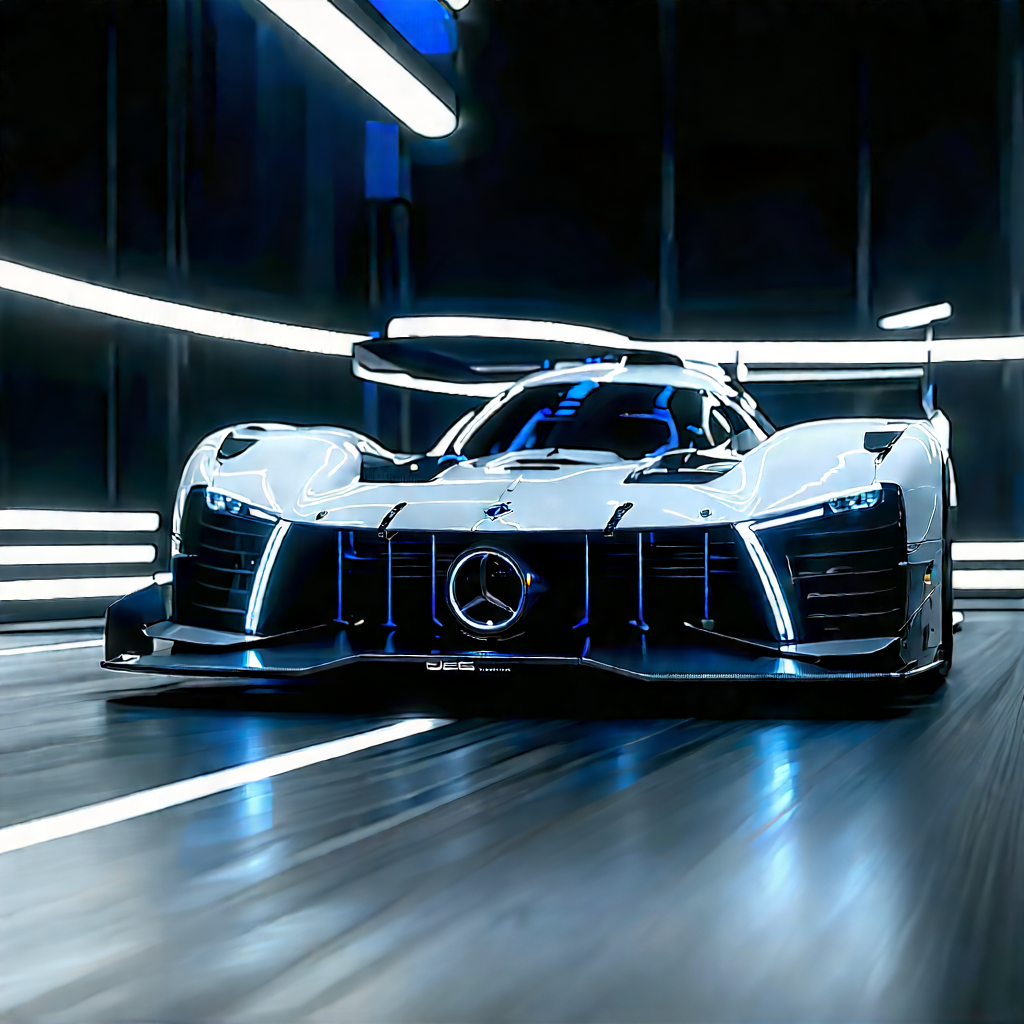 Automotive Technology In Tech Office With White Sports