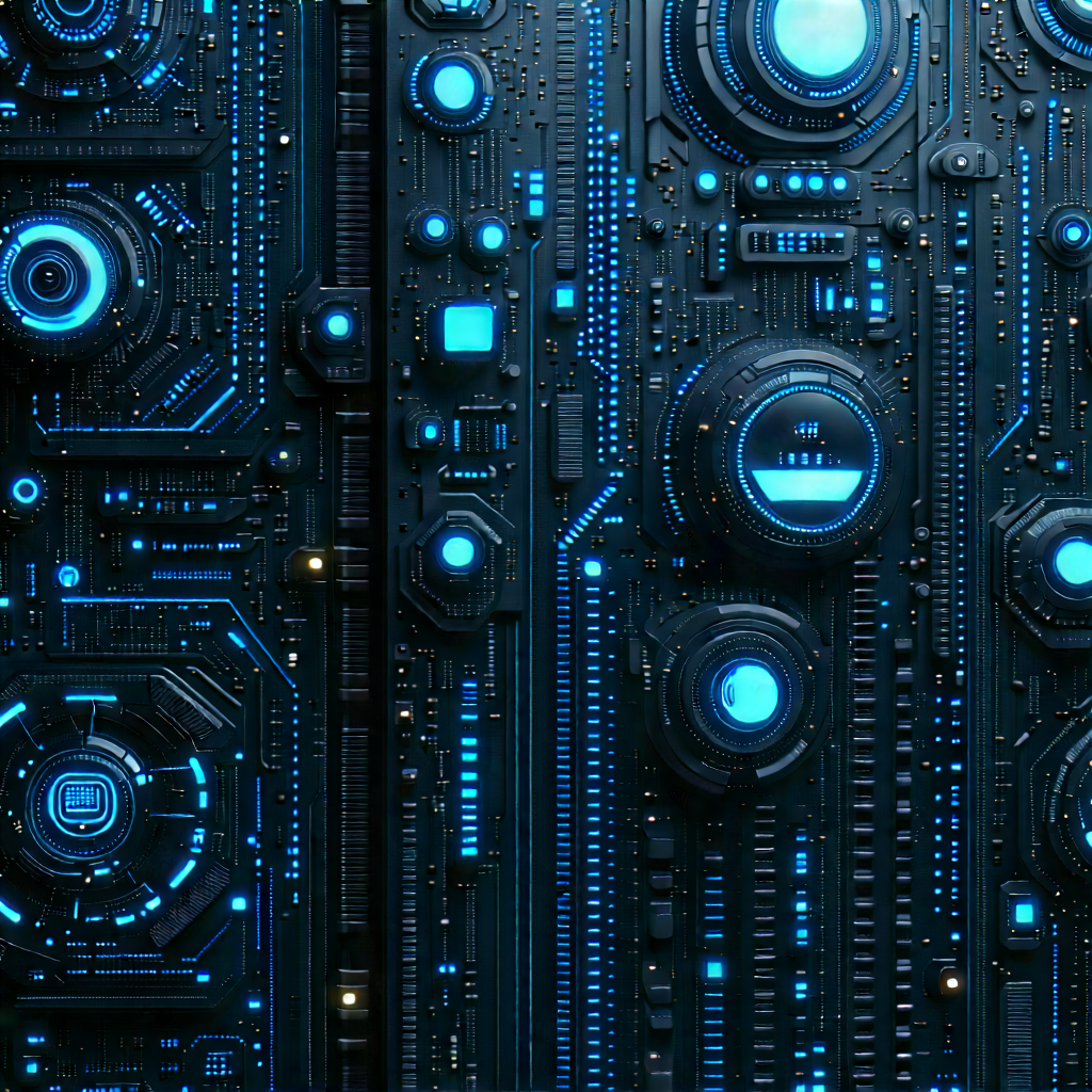 Close-up of sensor array
