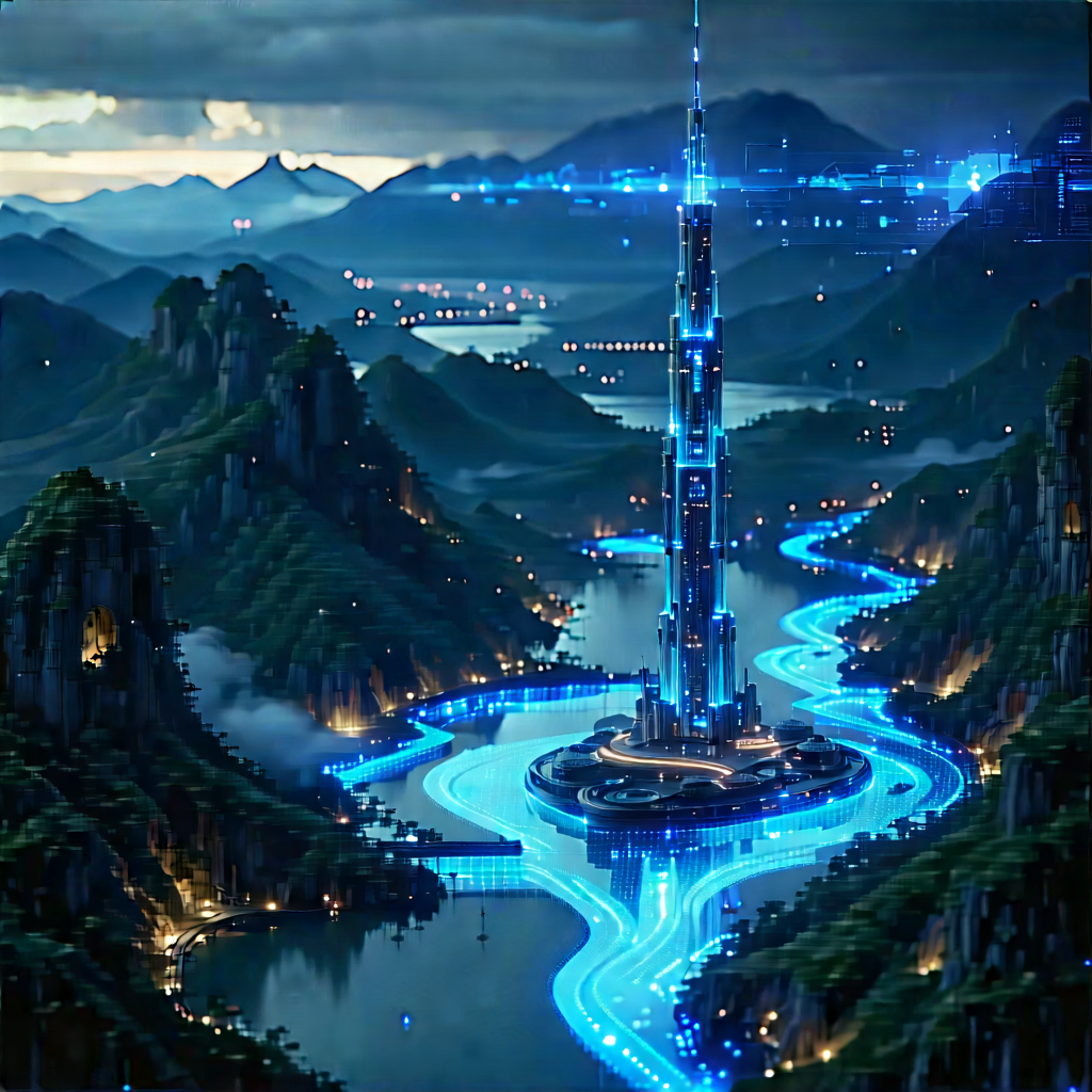 Artificial Intelligence Visualization With Digital Painting