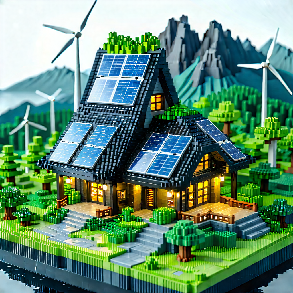Innovative Renewable Energy (design:1.48) With Small, Intricately