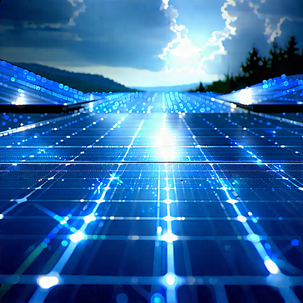 Innovative Renewable Energy Design With Blue White