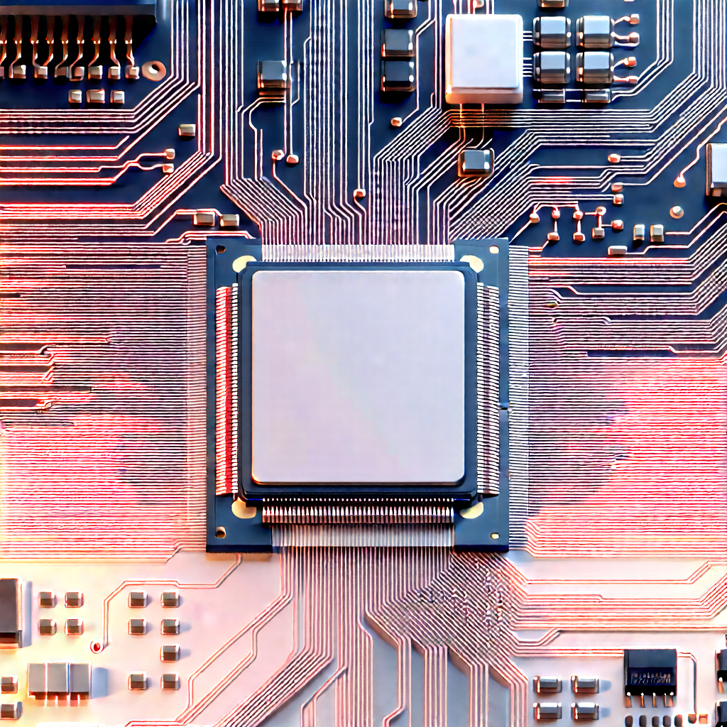 Close-up of electronic circuit