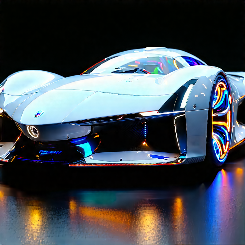 Automotive Technology In Design Studio With Futuristic Sleek