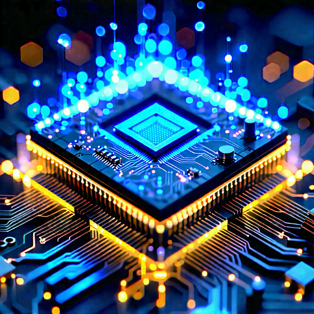 Microchip with holographic projection