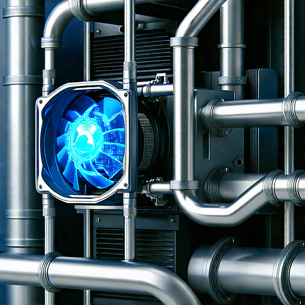 Close-up of cooling system