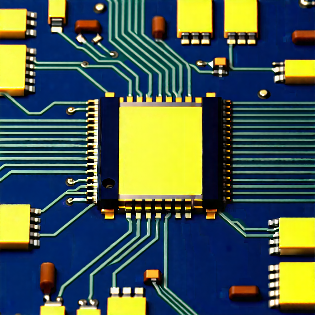 Close-up of electronic circuit