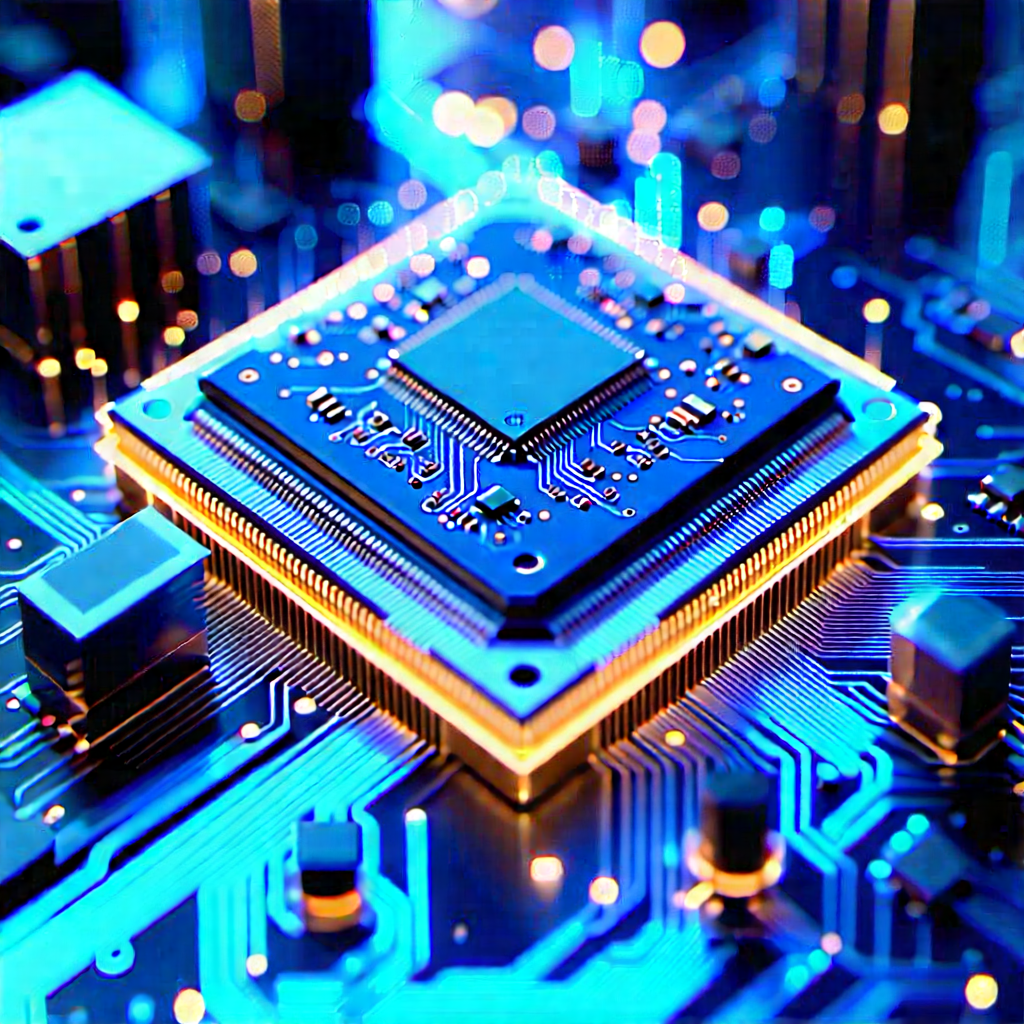 Microchip with holographic projection