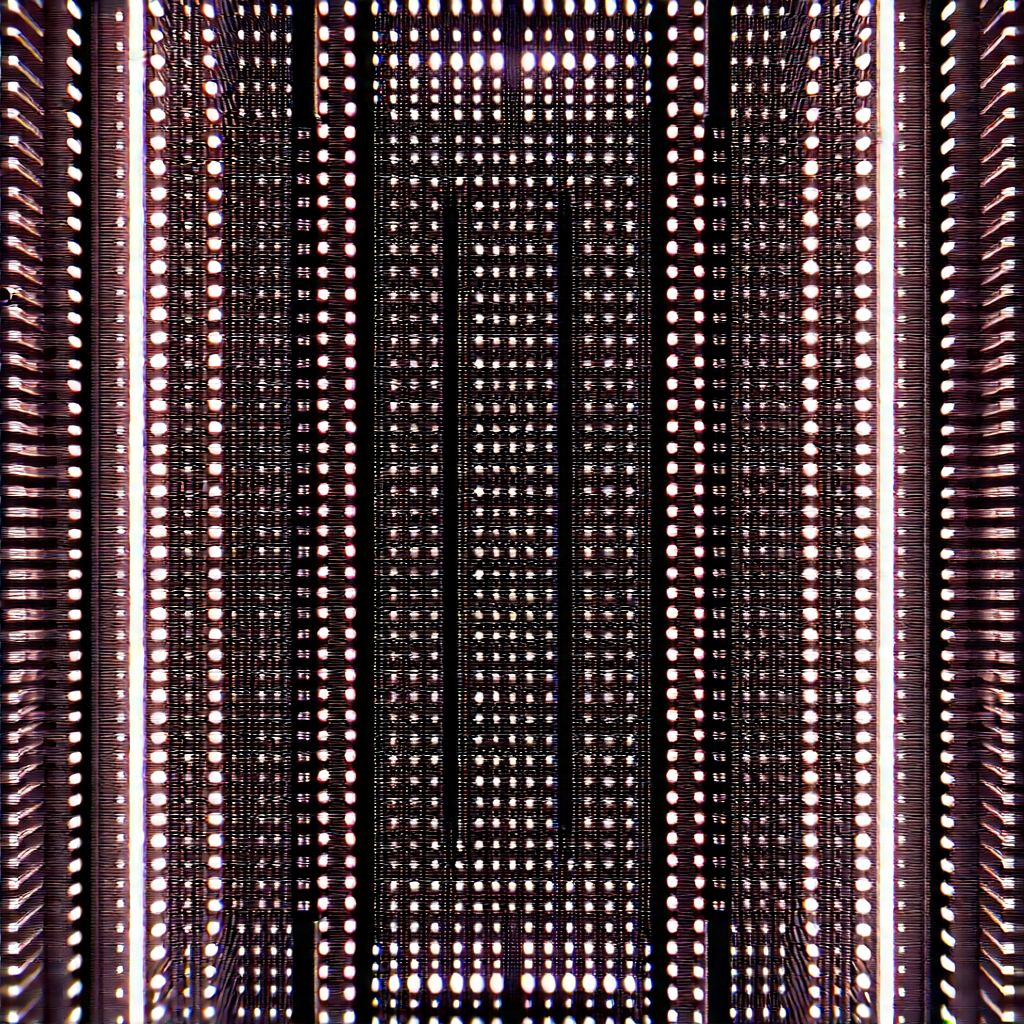 Close-up of sensor array