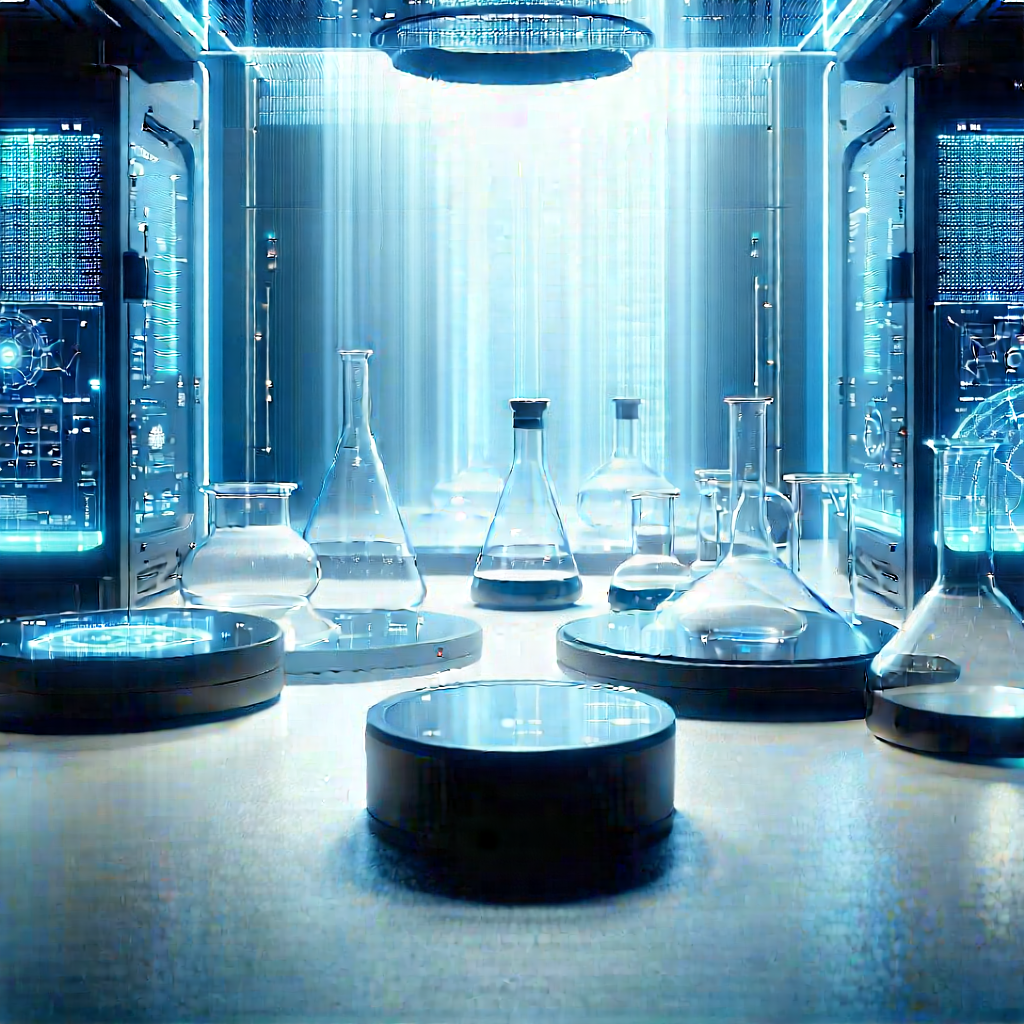 Futuristic research laboratory