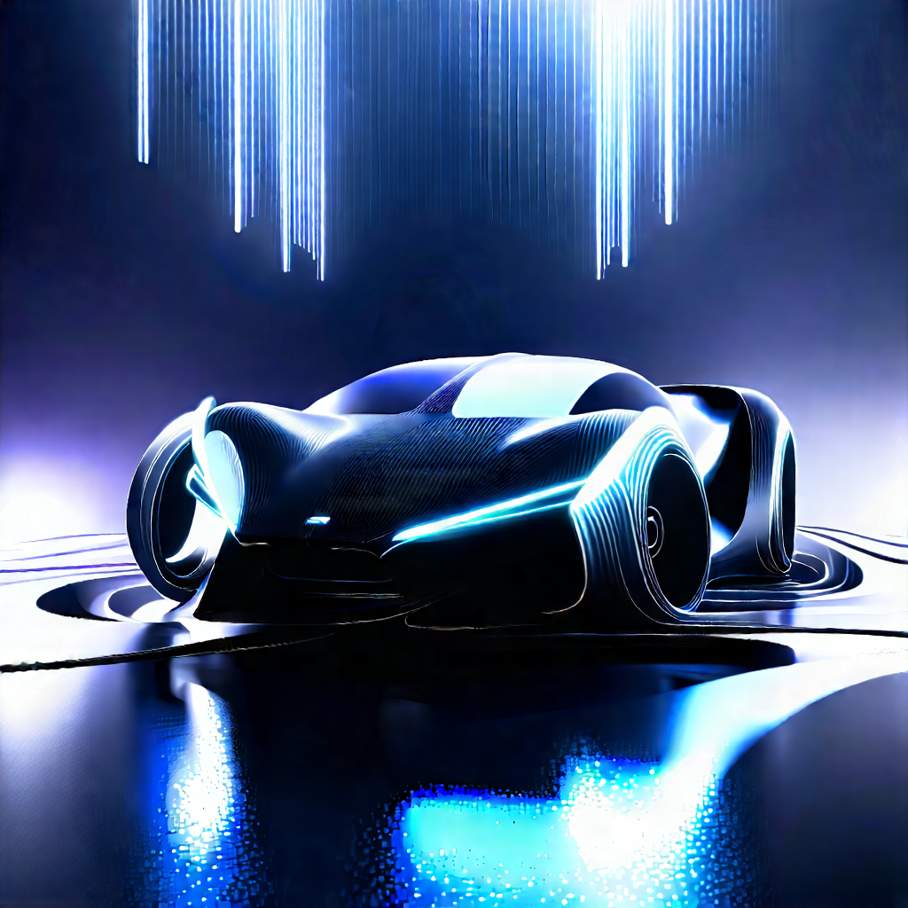 Automotive Technology In Design Studio With Futuristic Shown