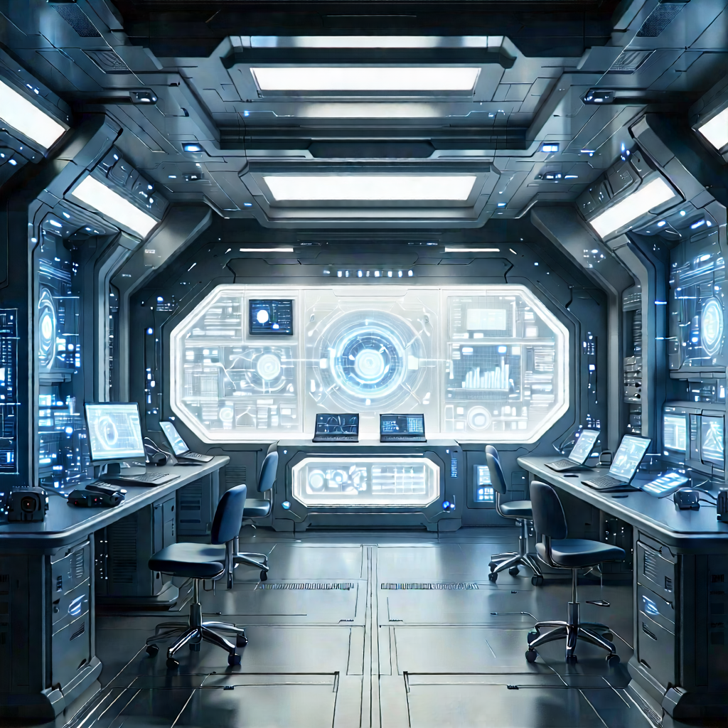 (futuristic:1.46) Research Laboratory With Futuristic Setting,