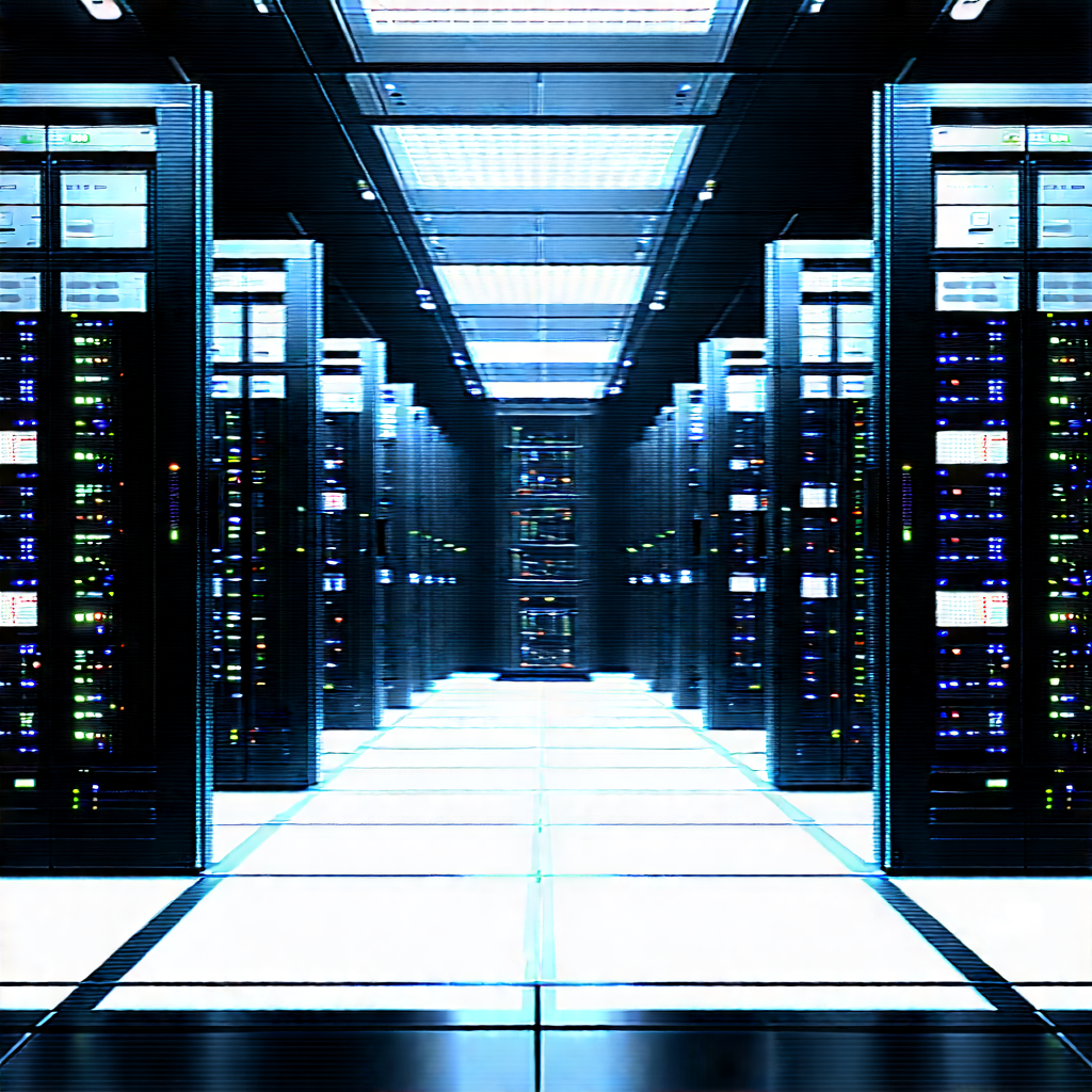Futuristic server room